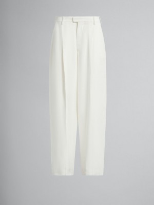 Marni Cady Tailored Trousers Wit | BEJVR58636