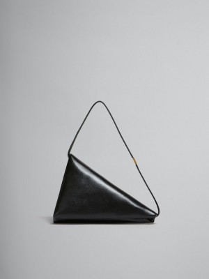 Marni Leren Triangle Zwart | BEZPD80341