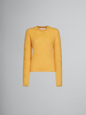 Marni Mohair And Wol Jumper Geel | YBEVQ34635