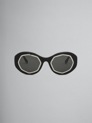 Marni Mount Brumo Acetate Zwart | BBESO44546