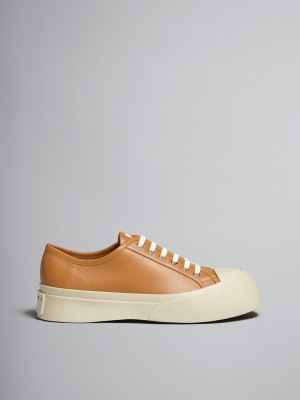 Marni Nappa Leren Pablo Sneaker Bruin | BEQAV48312