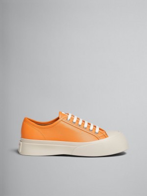 Marni Nappa Leren Pablo Sneaker Oranje | ZBENQ66640