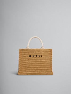 Marni Raffia Small Beige | BECVG99157