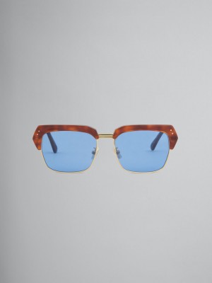 Marni Three Gorges Metal And Acetate Blauw | BEJVR62848