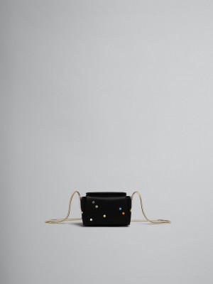 Marni Toggle Mini Bag Satin Zwart | BECIF17462