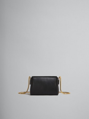 Marni Toggle Small Bag Leren Zwart | YBEGT13329