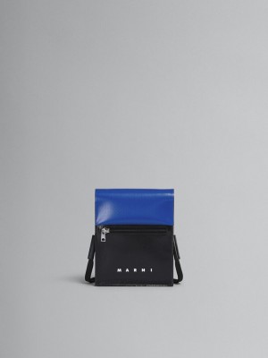 Marni Tribeca Shoulder Bag Blauw Zwart | DBEVO63869