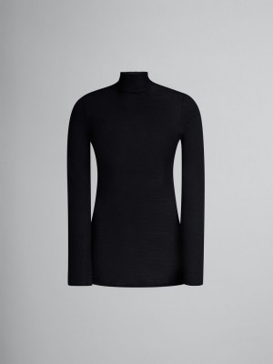 Marni Wol Turtleneck Jumper Zwart | BEXMI96821