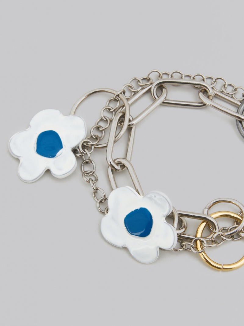 Marni Bracelet With Flowers Wit | DBEKV44725