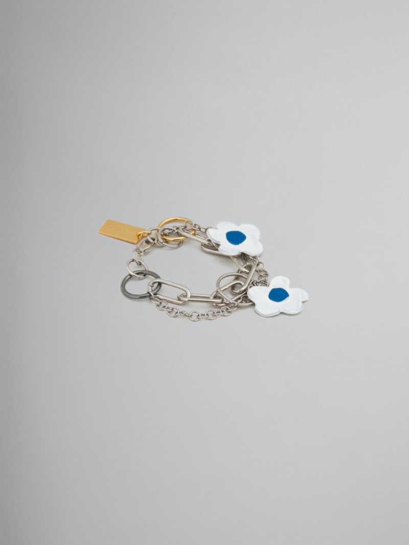 Marni Bracelet With Flowers Wit | DBEKV44725