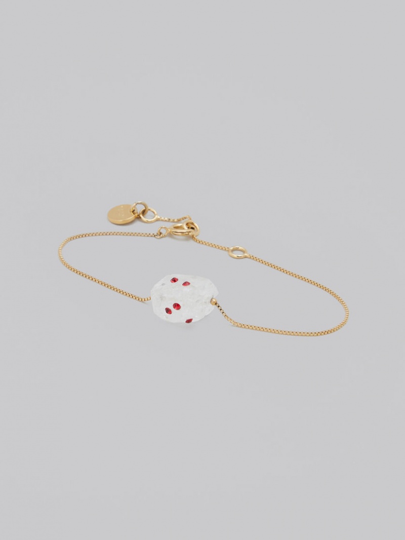 Marni Bracelet With Rhinestone Polka Dots Wit | MBEHR57448