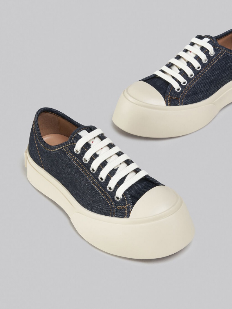 Marni Denim Pablo Kanten-up Sneaker Blauw | BEZDE18449