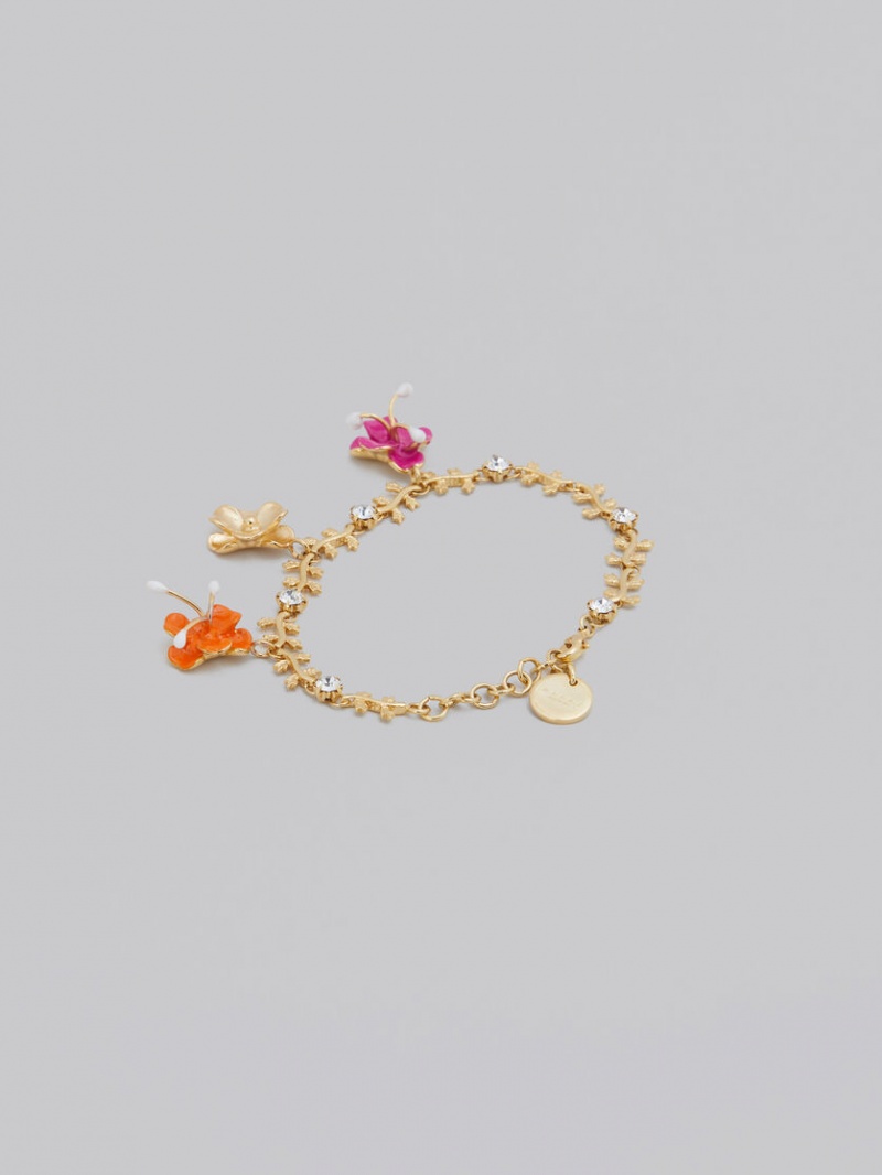 Marni Enamelled Flower Charm Bracelet Bloemen | BEEGJ71735