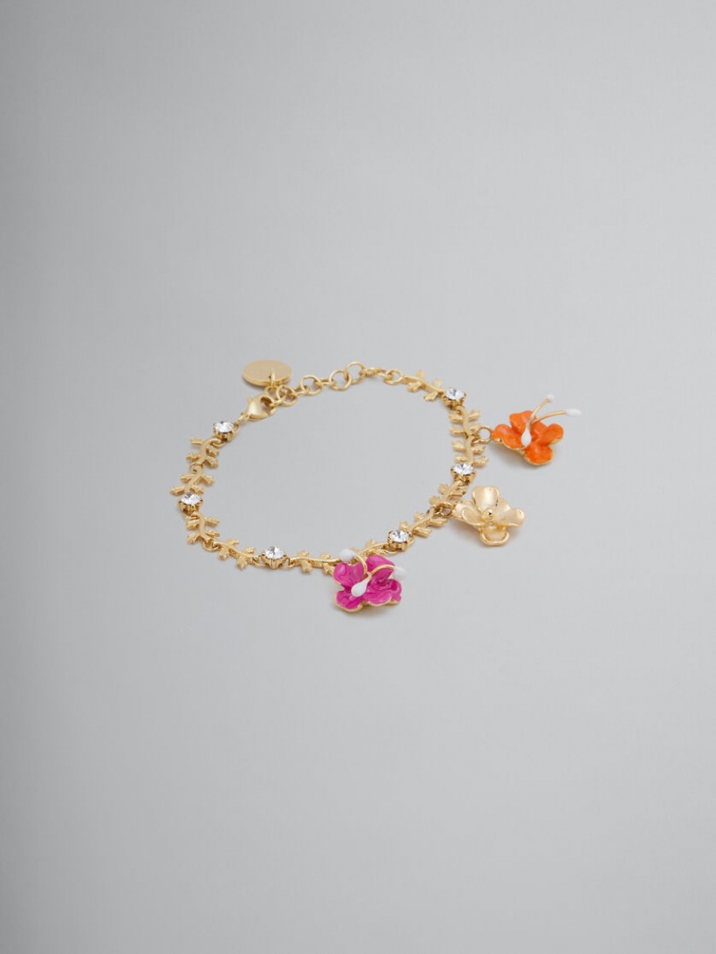 Marni Enamelled Flower Charm Bracelet Bloemen | BEEGJ71735