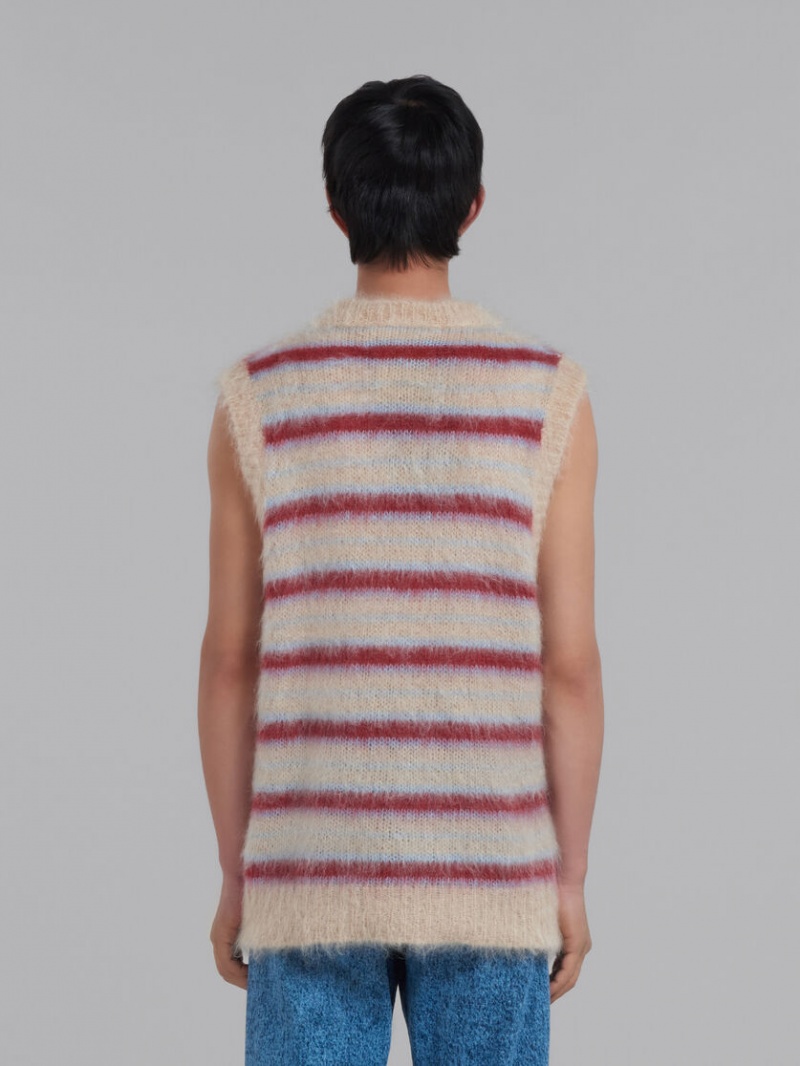 Marni Gestreept Mohair Vest Room | EBEHC56340