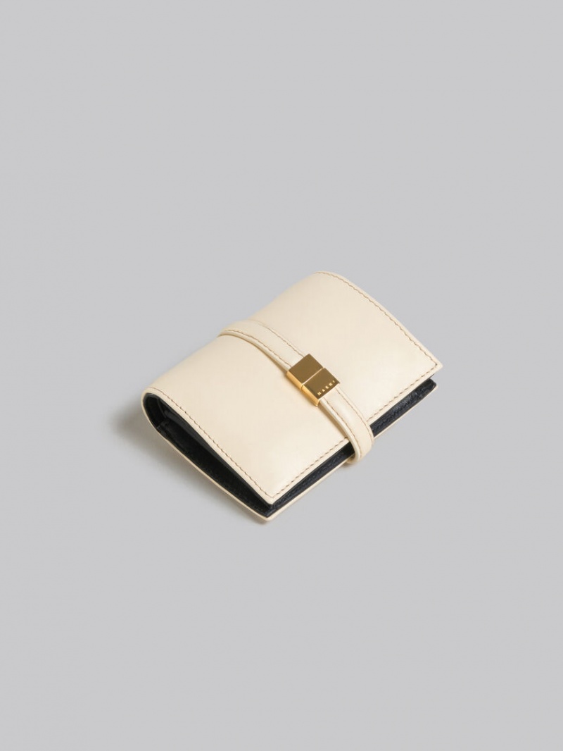 Marni Leren Bifold Prisma Wallet Wit | BEICD16540