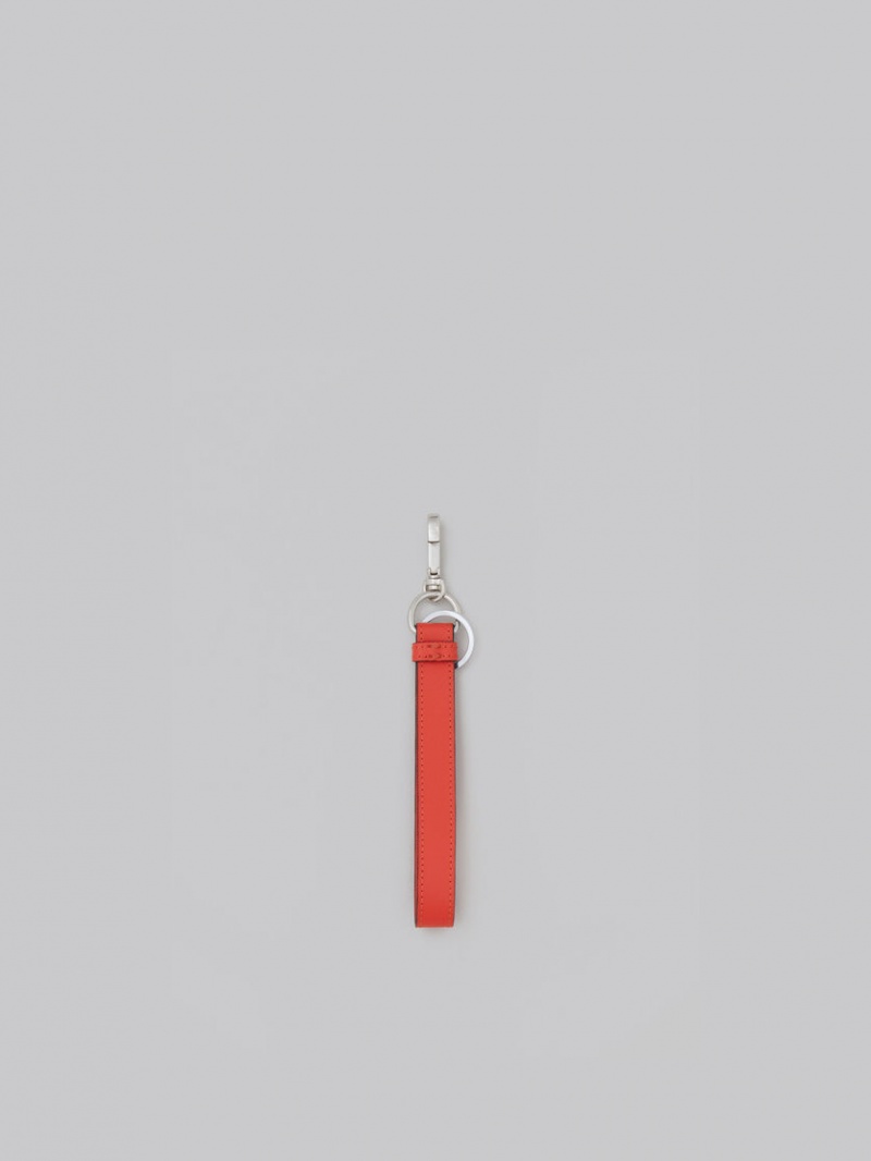 Marni Leren Keyring Oranje | EBEHC23872