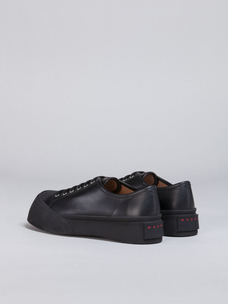 Marni Leren Pablo Sneaker Zwart | BENEJ21850