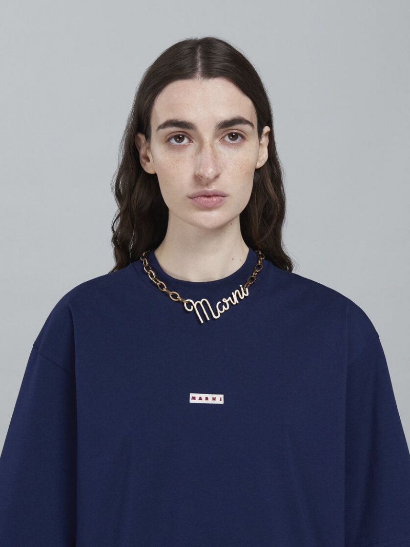 Marni Logo Necklace Goud | BEXBR86851