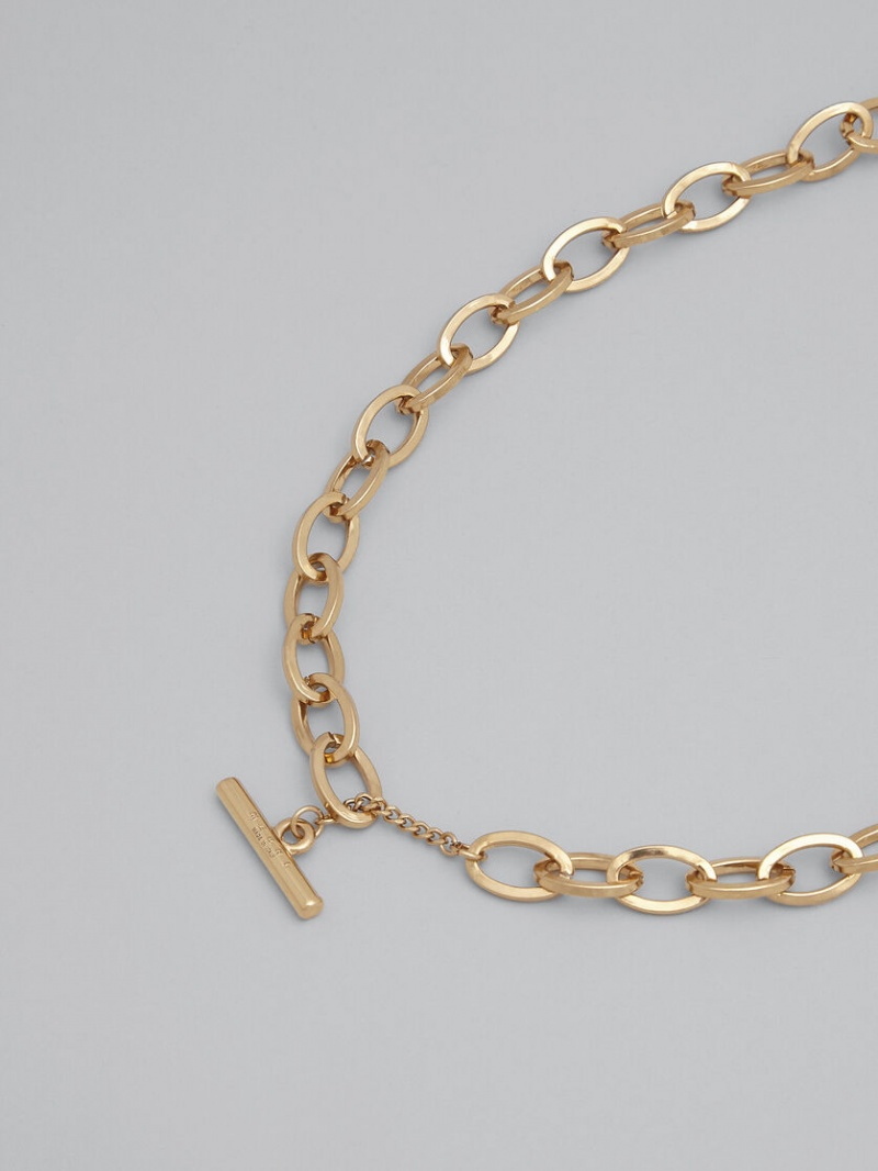 Marni Logo Necklace Goud | BEXBR86851