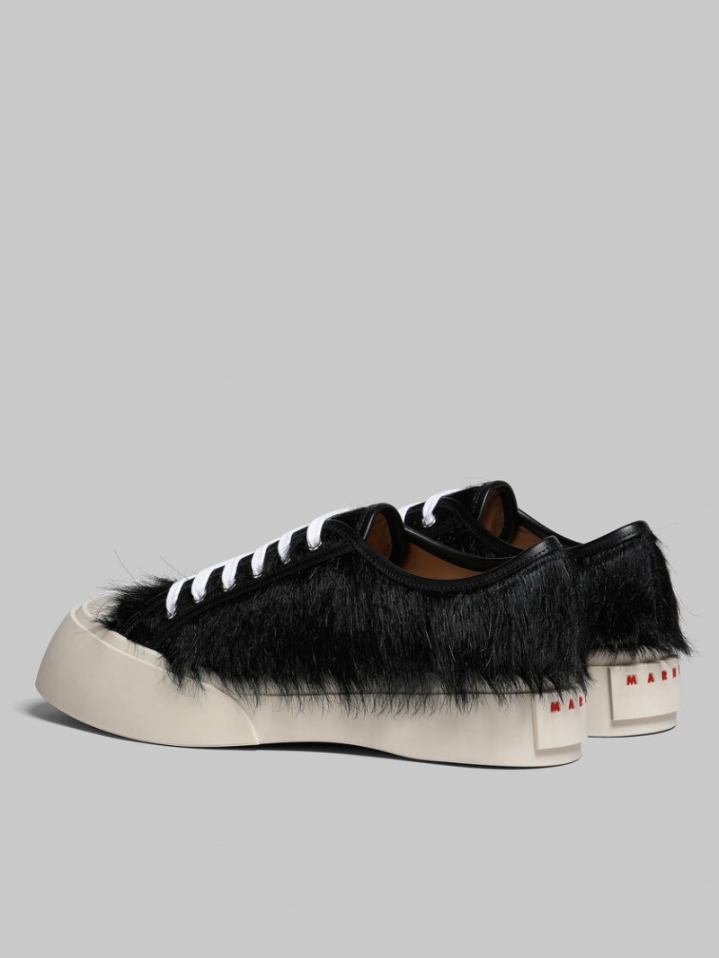 Marni Long-hair Calfskin Pablo Sneaker Zwart | MBEFT51436