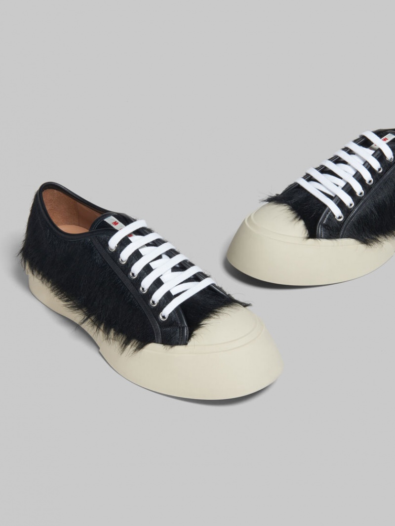 Marni Long-hair Calfskin Pablo Sneaker Zwart | MBEFT51436