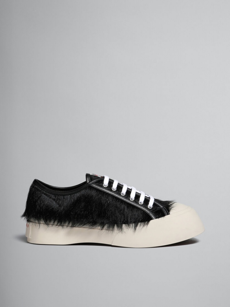 Marni Long-hair Calfskin Pablo Sneaker Zwart | MBEFT51436