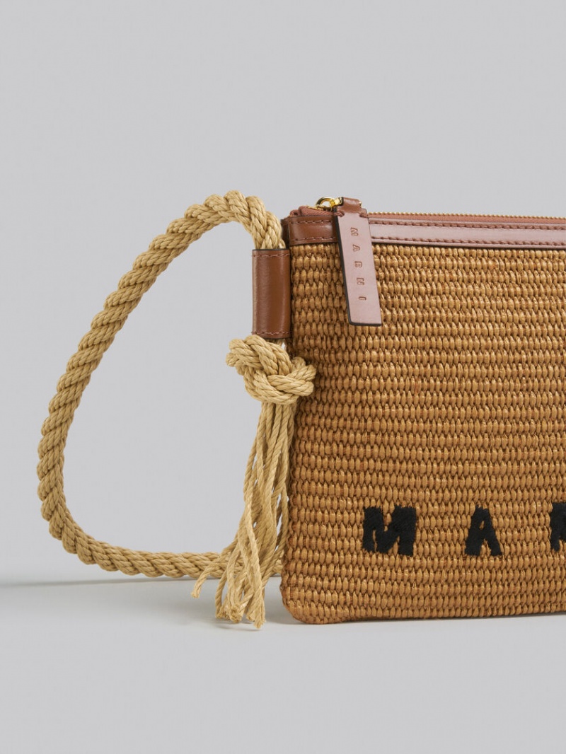 Marni Marcel Summer Bag With Rope Shoulder Stripe Strepen | EBEVG72112