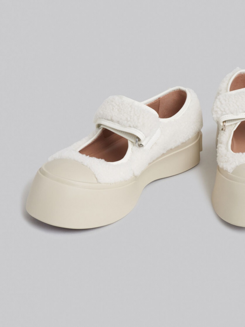 Marni Merino Mary Jane Sneaker Wit | BEDYB30333