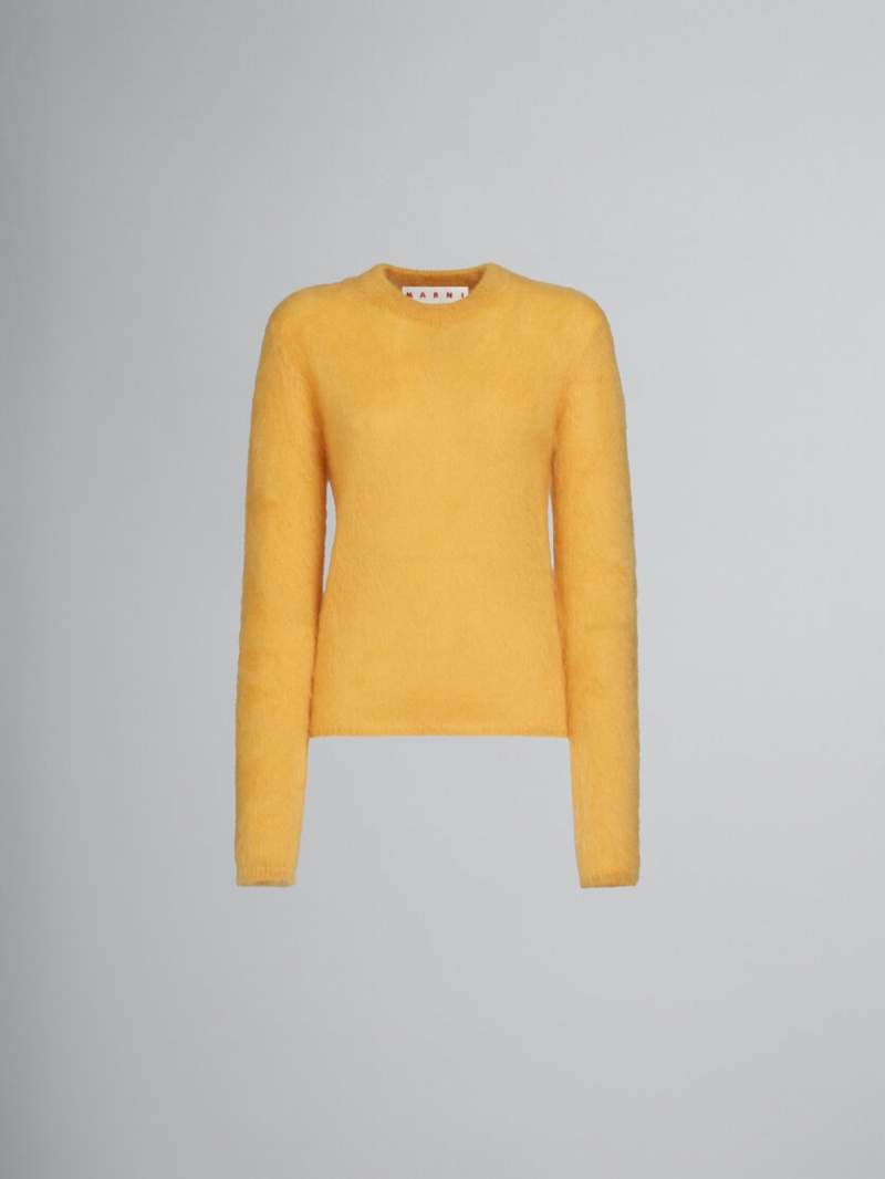 Marni Mohair And Wol Jumper Geel | YBEVQ34635