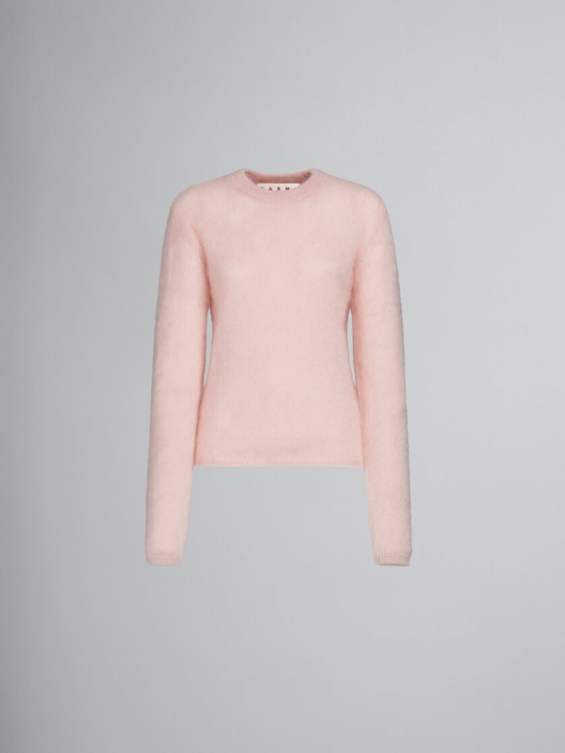 Marni Mohair And Wol Jumper Roze | EBEHC95634