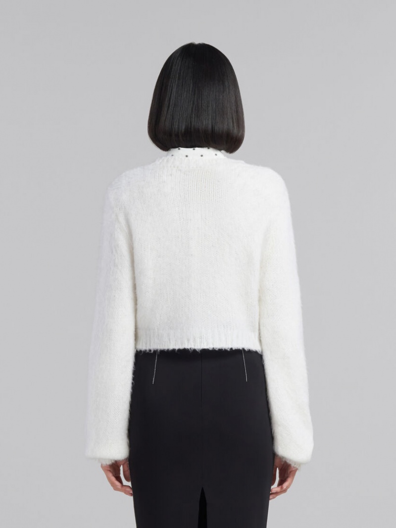 Marni Mohair Jumper Wit | BEJVR89646