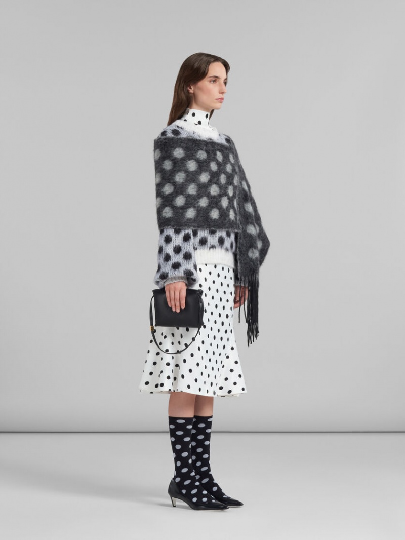 Marni Mohair Jumper With Polka Dots Wit | BEJBT63210