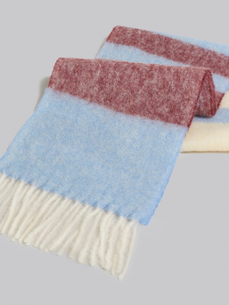 Marni Mohair Scarf Blauw | XBEBH82294