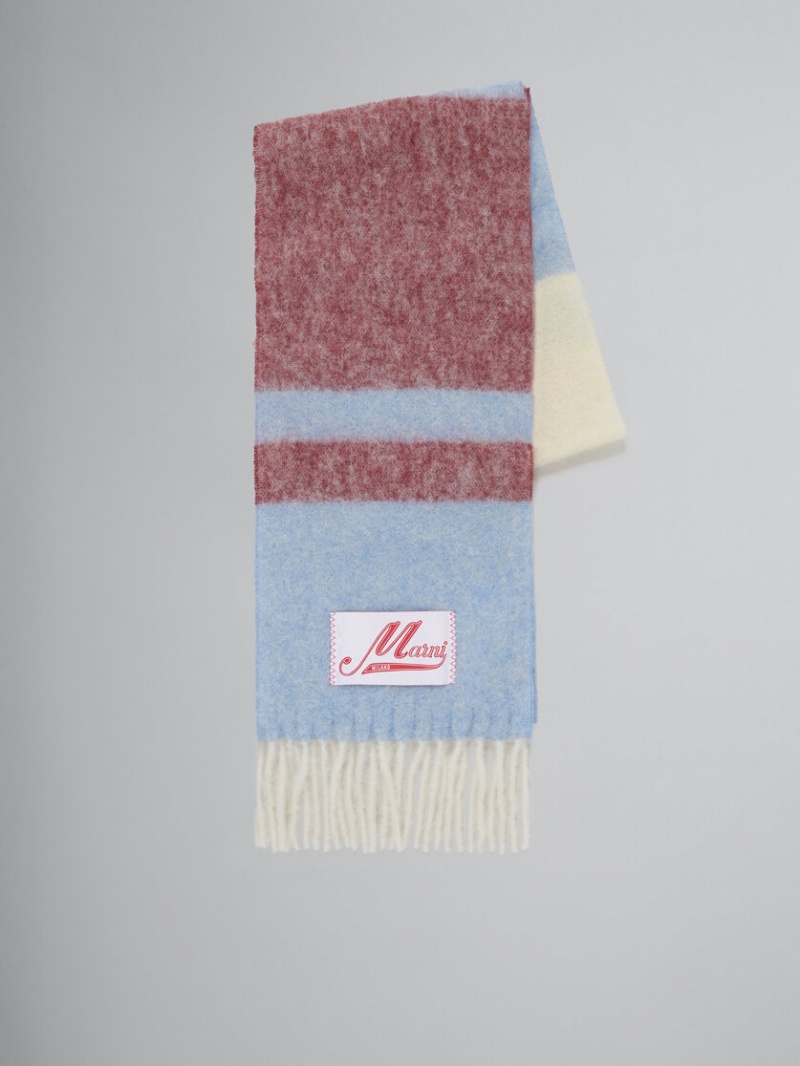 Marni Mohair Scarf Blauw | XBEBH82294