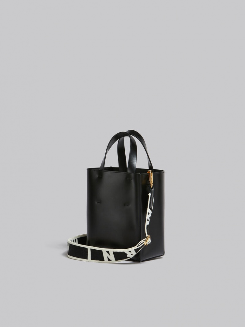 Marni Museo Mini Bag Leren Zwart | LBESX19150