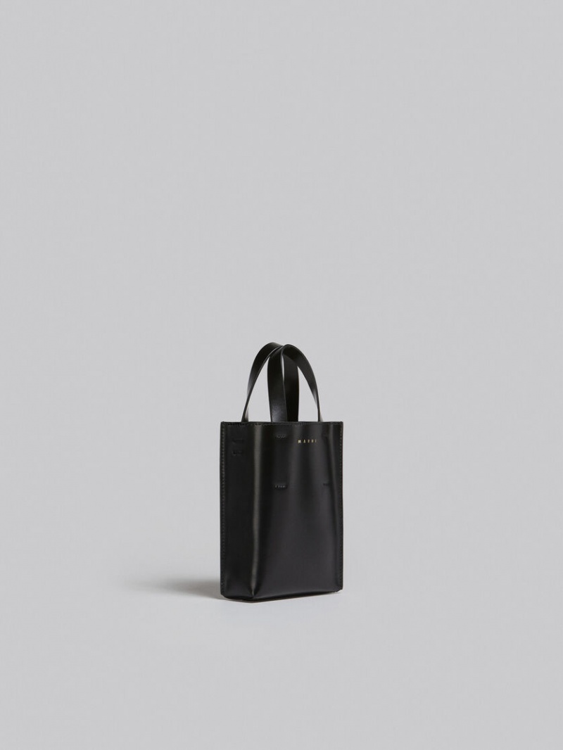 Marni Museo Nano Bag Leren Zwart | UBETG50074