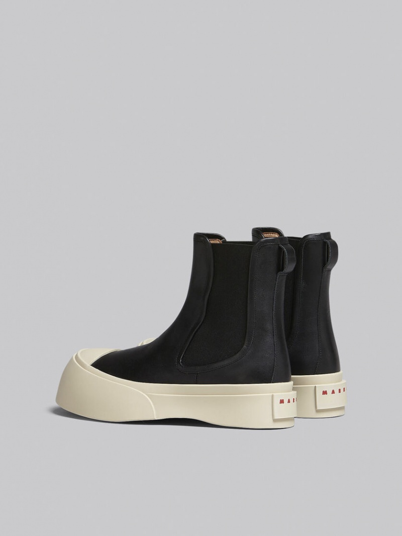 Marni Nappa Leren Pablo Chelsea Boot Zwart | EBEHC50852