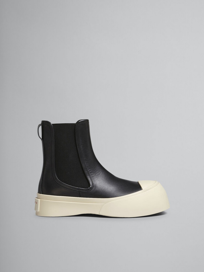 Marni Nappa Leren Pablo Chelsea Boot Zwart | EBEHC50852