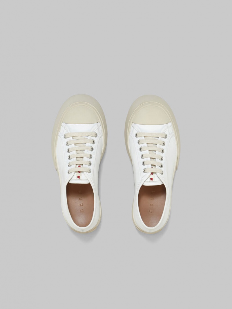 Marni Nappa Leren Pablo Kanten-up Sneaker Wit | UBEND29888