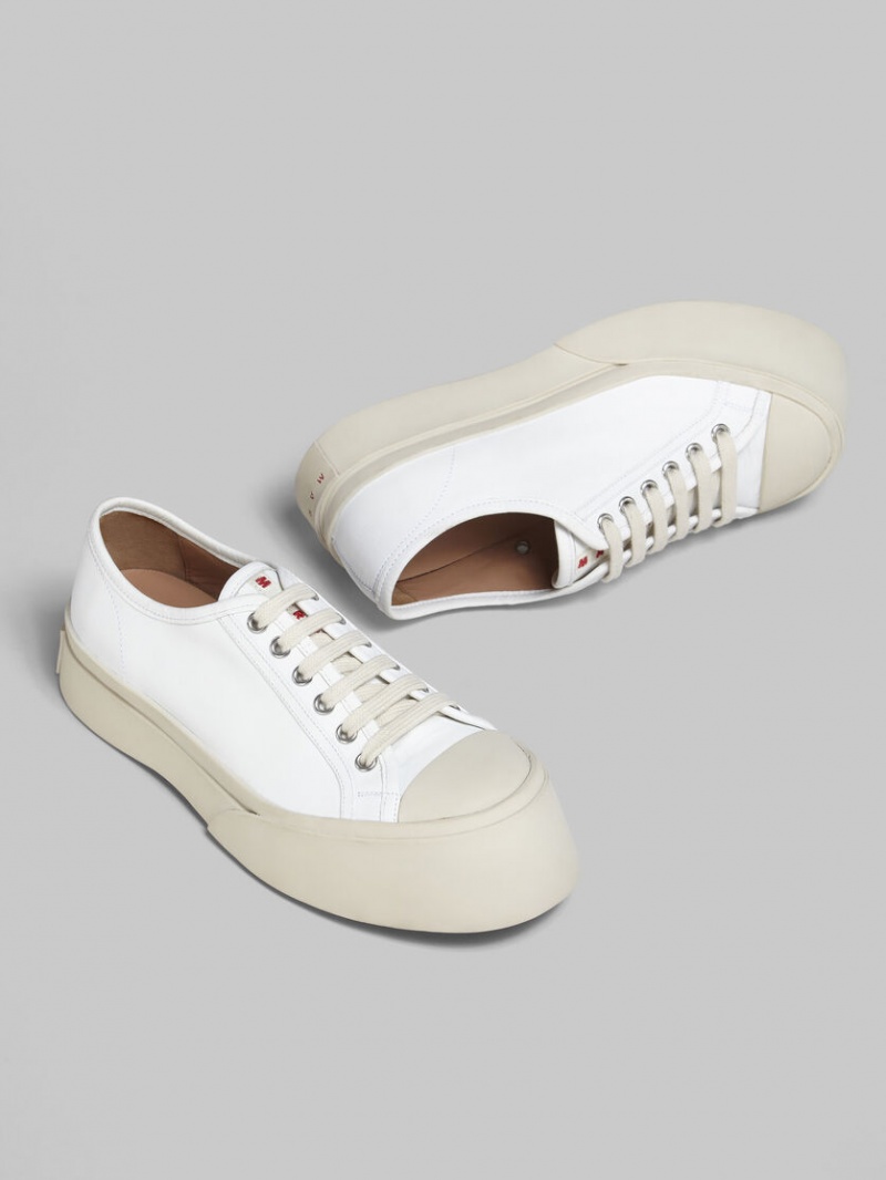 Marni Nappa Leren Pablo Kanten-up Sneaker Wit | UBEND29888