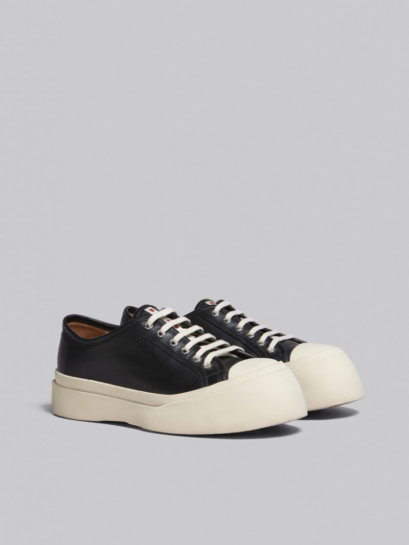 Marni Nappa Leren Pablo Kanten-up Sneaker Zwart | BBESO90506