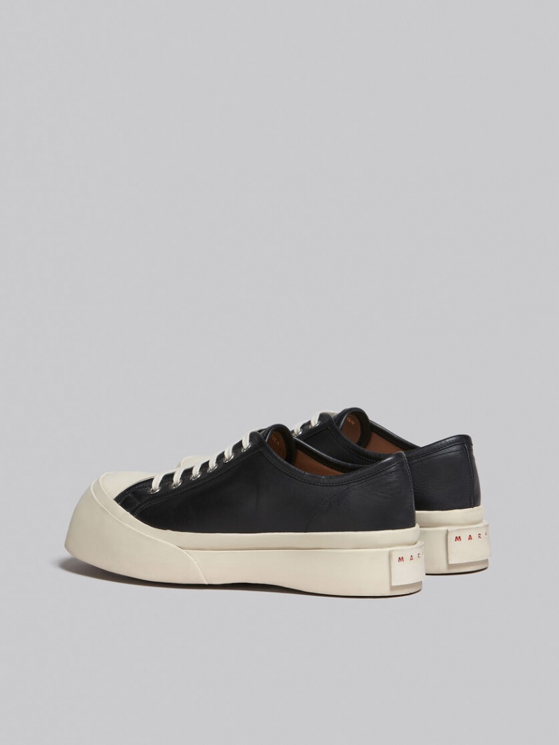 Marni Nappa Leren Pablo Kanten-up Sneaker Zwart | BBESO90506