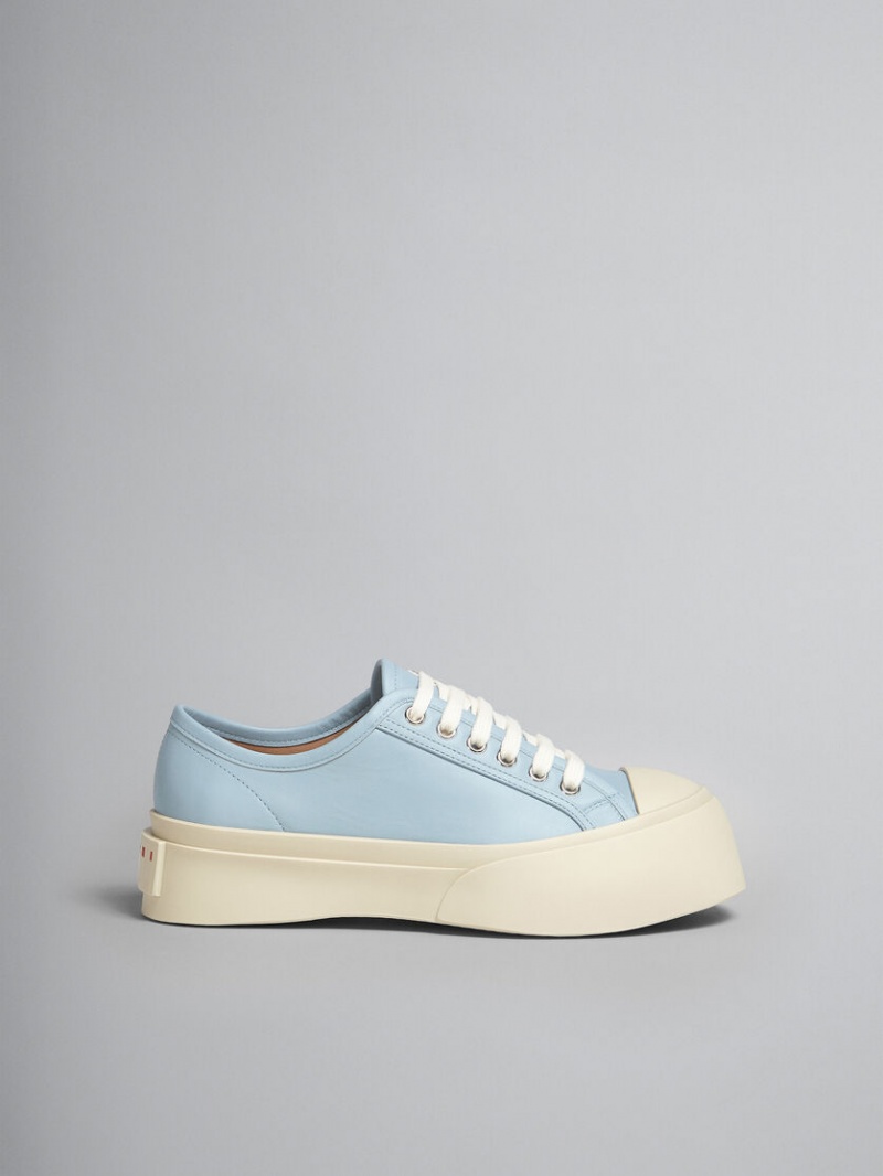 Marni Nappa Leren Pablo Kanten-up Sneaker Lichtblauw | FBEUI98942