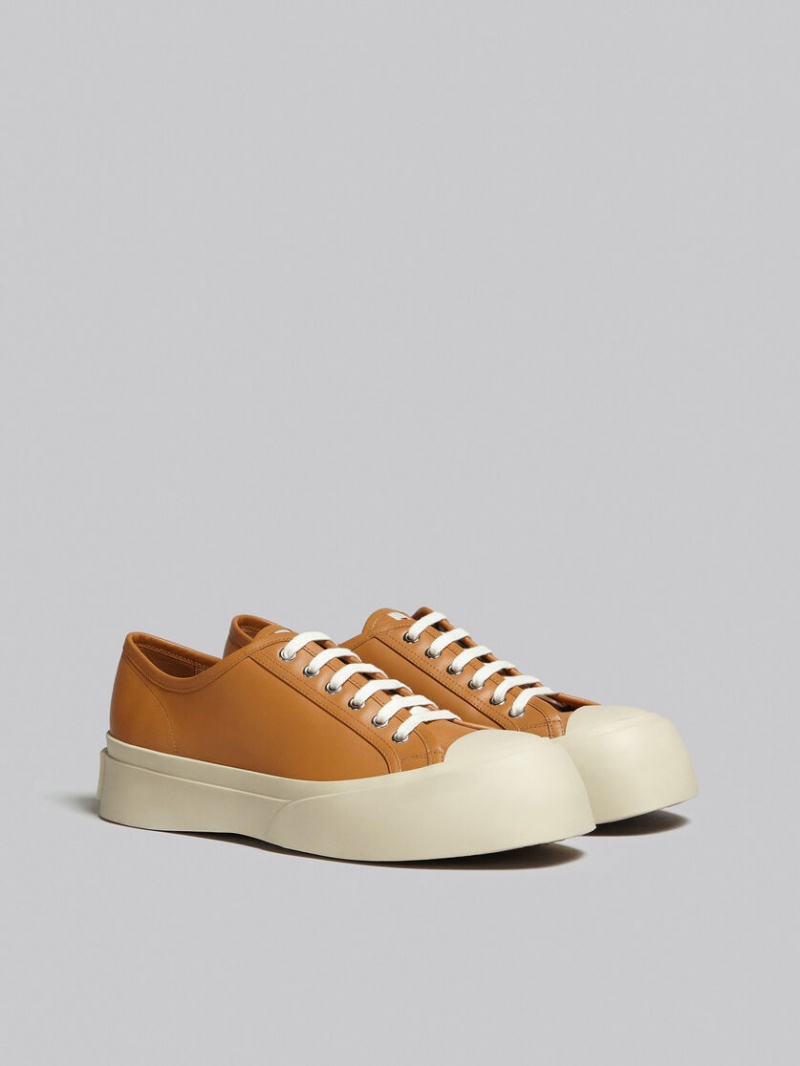 Marni Nappa Leren Pablo Sneaker Bruin | BEQAV48312