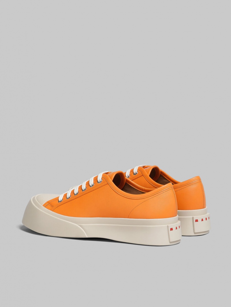 Marni Nappa Leren Pablo Sneaker Oranje | ZBENQ66640