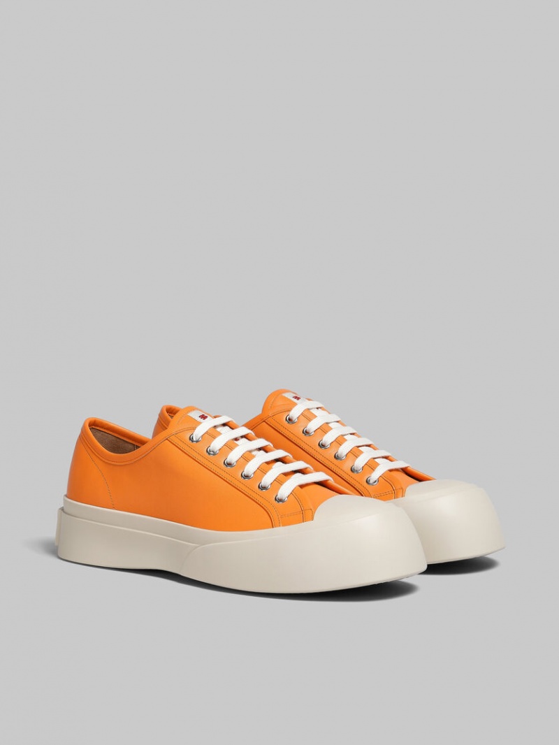 Marni Nappa Leren Pablo Sneaker Oranje | BEJBT76601