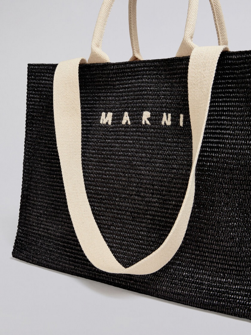 Marni Raffia Large Zwart | LBETR30524