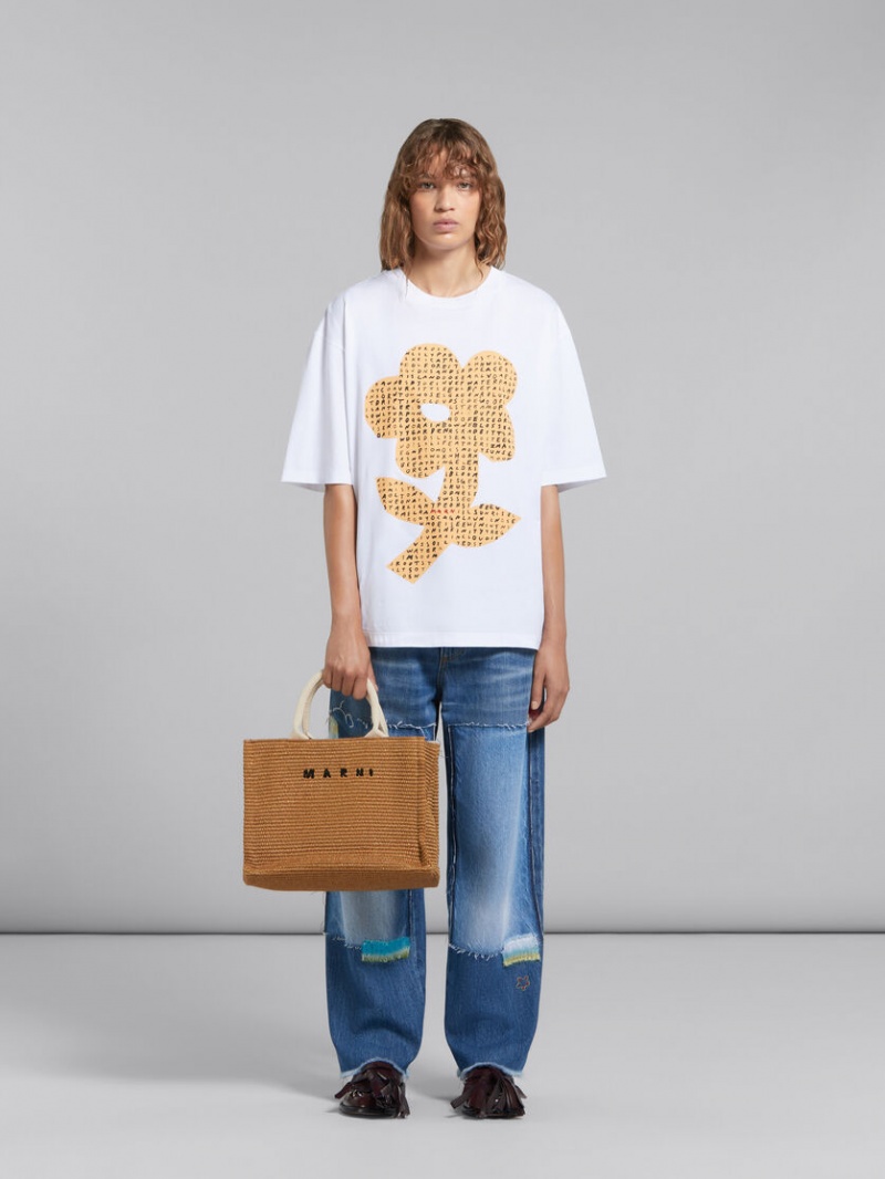 Marni Raffia Small Beige | BECVG99157