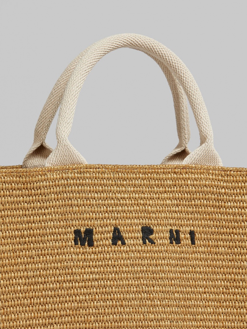 Marni Raffia Small Beige | BECVG99157